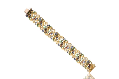 Bracciale con smalti e rubini - Asta Speciale Tesori d'Autunno