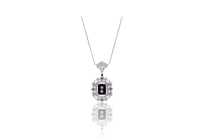 Collana con diamanti, zaffiri e onice - Asta Speciale Tesori d'Autunno