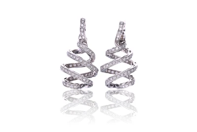 Damiani, orecchini a spirale con diamanti - Asta Speciale Tesori d'Autunno