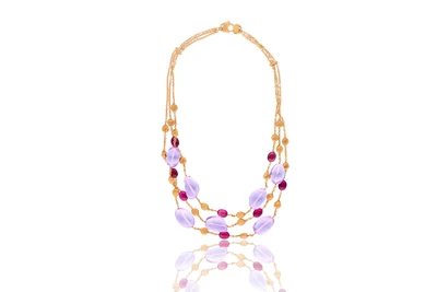 Marco Bicego, Confetti, collana con ametiste e rubelliti - Asta Speciale Tesori d'Autunno