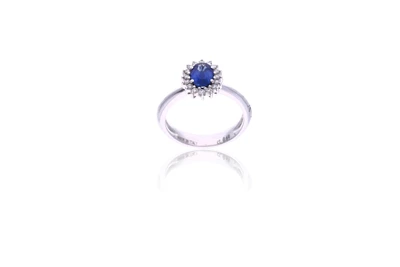 Recarlo, anello con zaffiro e diamanti - Asta Speciale Tesori d'Autunno