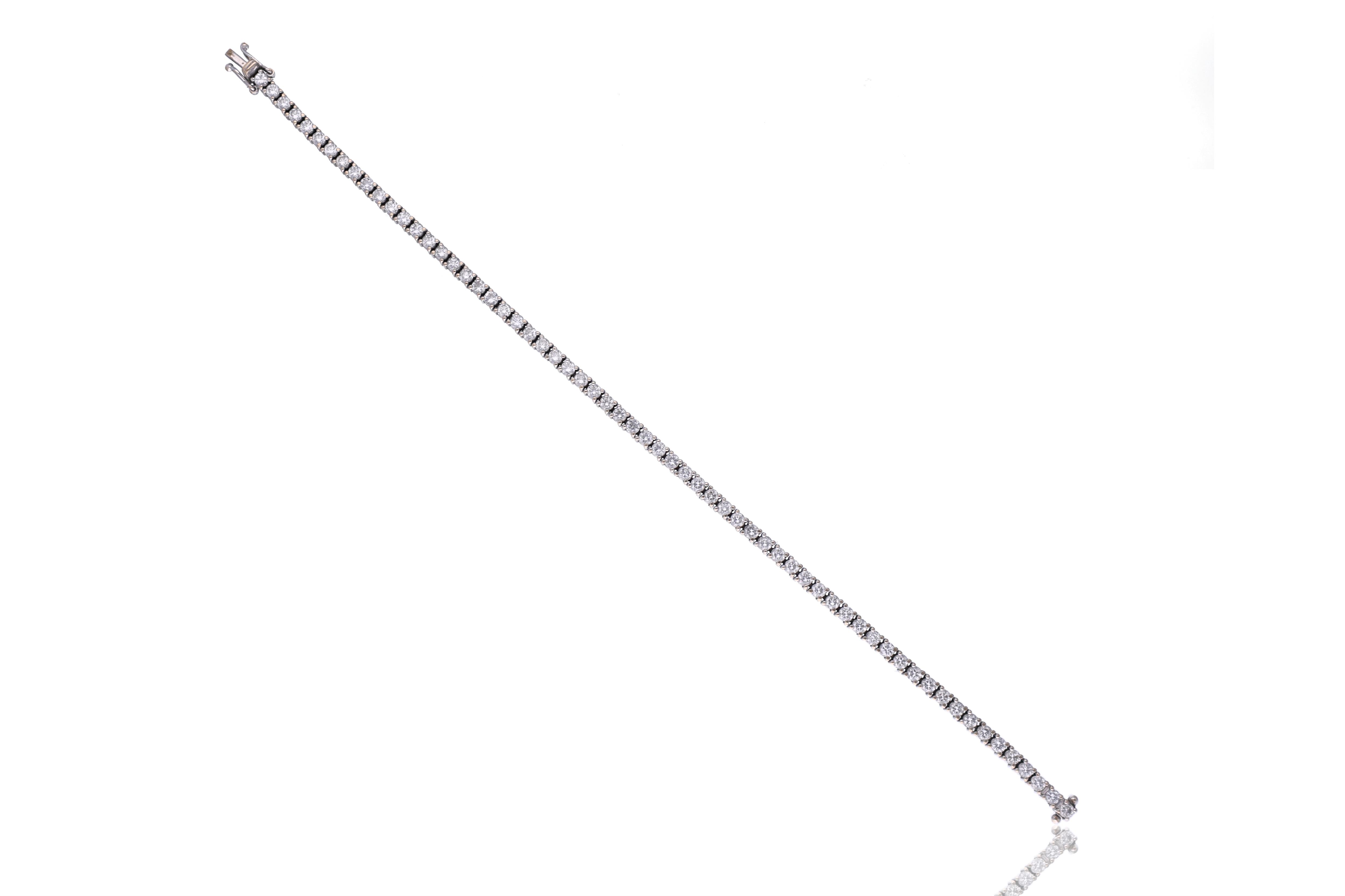 Bracciale tennis con diamanti - Asta Speciale Tesori d'Autunno