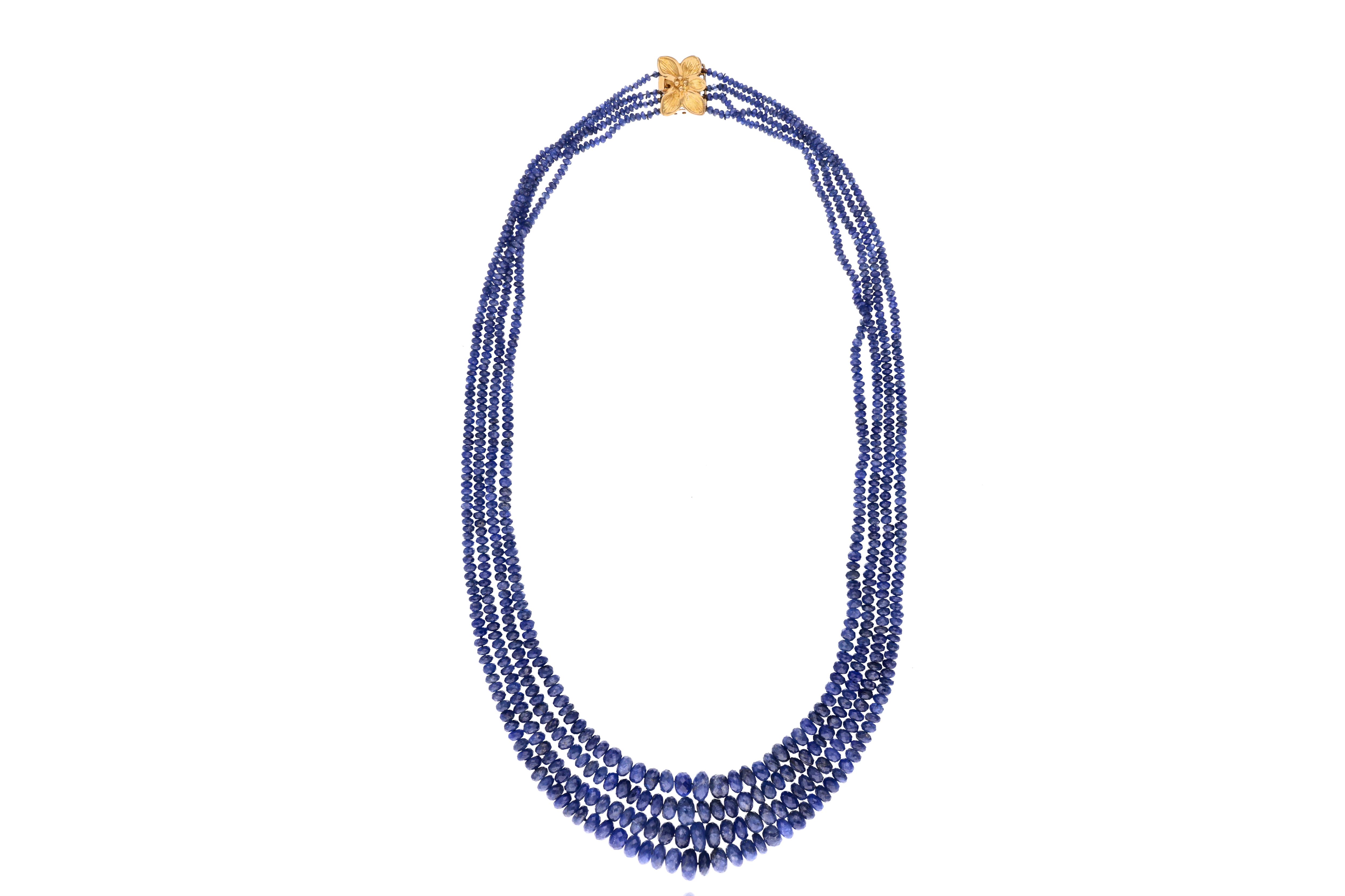 Collana a quattro fili di zaffiri - Asta Speciale Tesori d'Autunno
