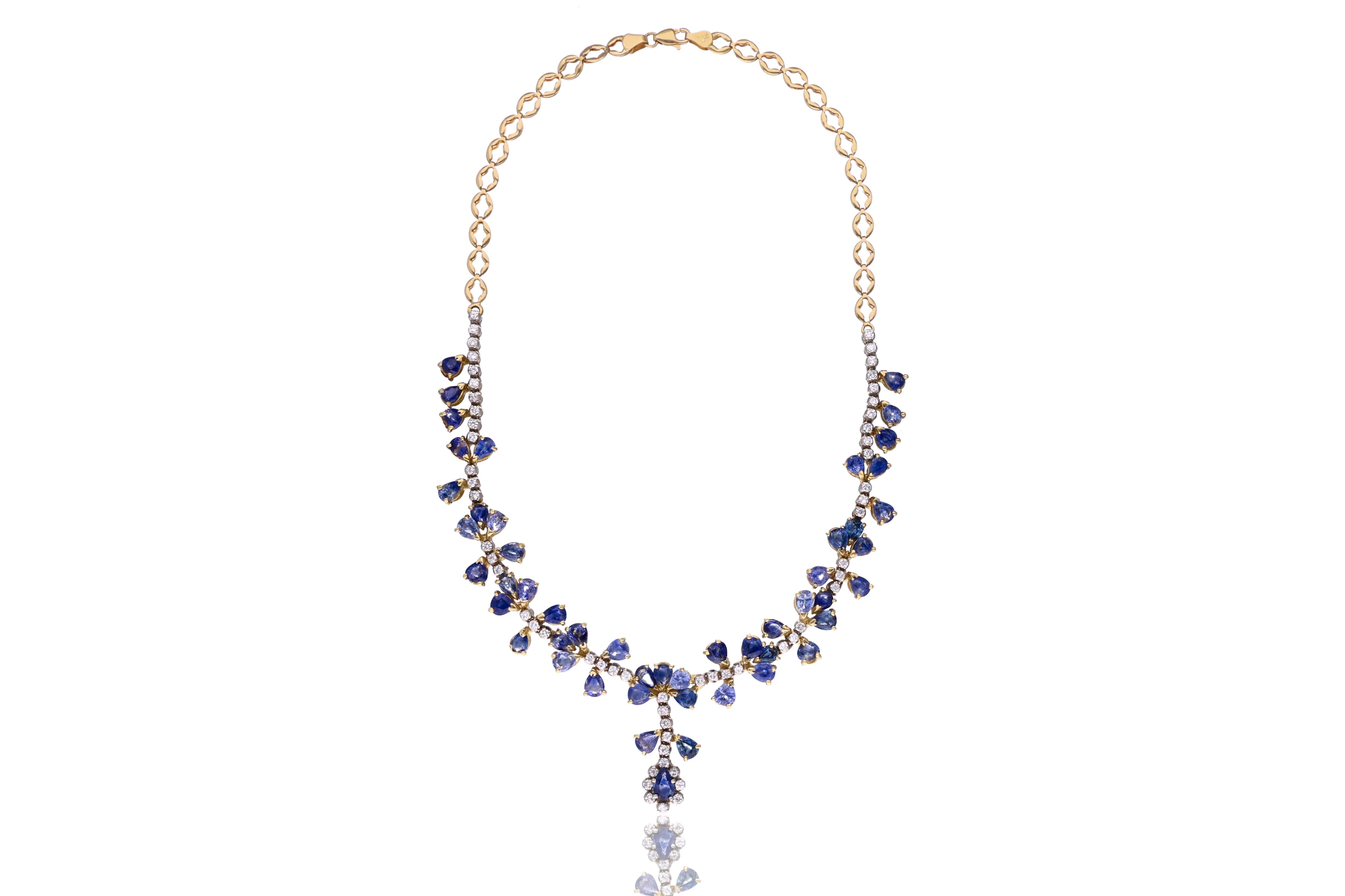 Collana con zaffiri e diamanti - Asta Speciale Tesori d'Autunno