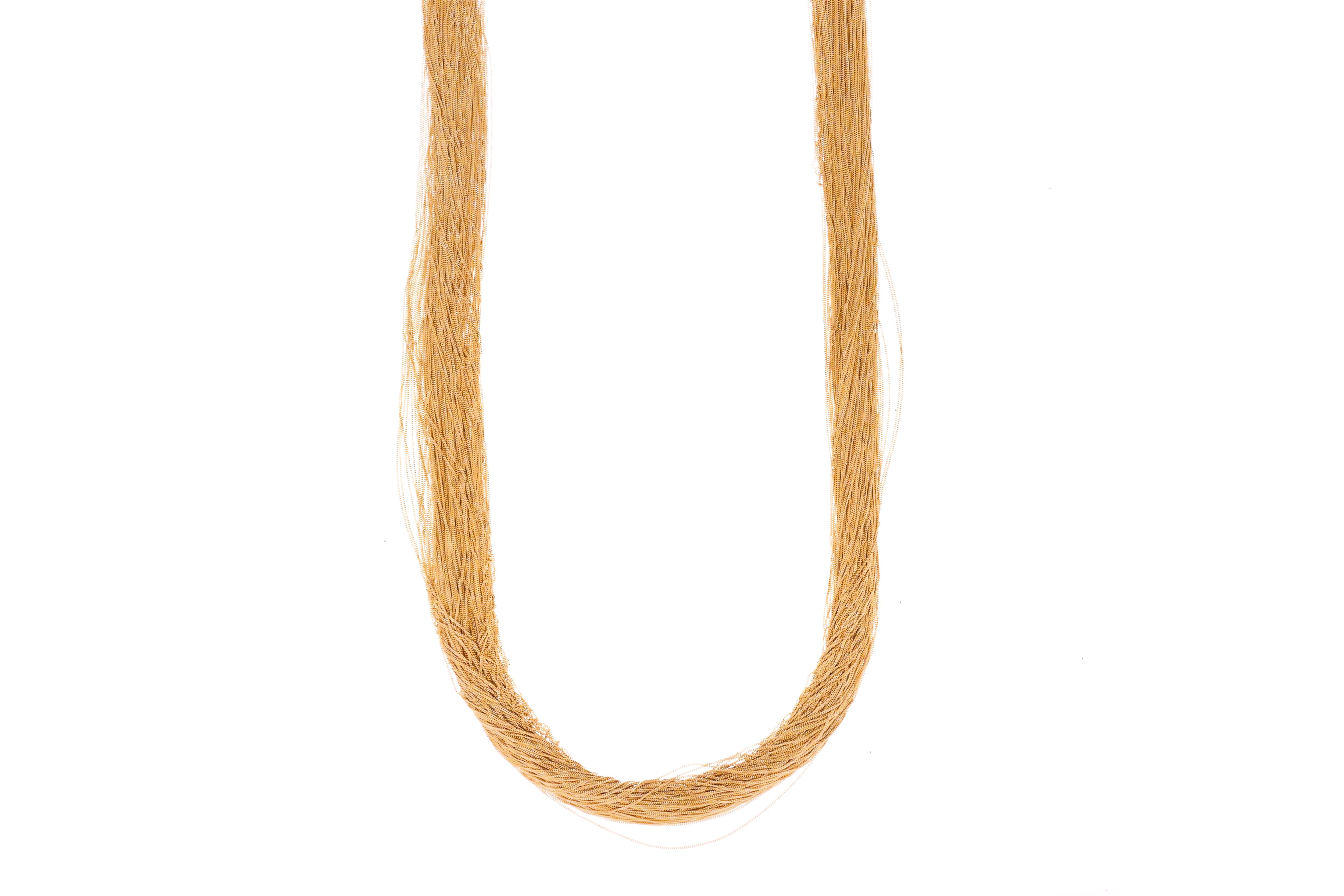 Collana multifilo in oro - Asta Speciale Tesori d'Autunno