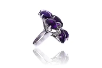 Anello con ametiste e diamanti - Asta Speciale