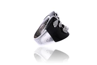 Anello con diamanti e onice - Asta Speciale