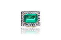 Anello con smeraldo e diamanti - Asta Speciale