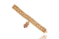 Bracciale con ciondolo e pietra - Asta Speciale