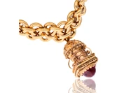 Bracciale con ciondolo e pietra - Asta Speciale