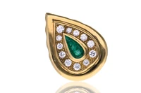 Ciondolo con smeraldo e diamanti - Asta Speciale