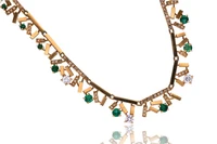 Collana con diamanti e smeraldi - Asta Speciale