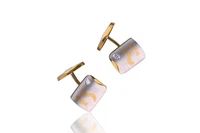 Monile, paio di gemelli con diamanti - Asta Speciale