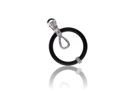 Paio di orecchini con diamanti e onice - Asta Speciale