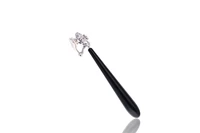 Paio di orecchini con onice e diamanti - Asta Speciale