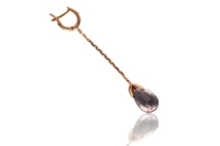 Paio di orecchini con quarzi fume' - Asta Speciale