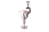 Pampaloni, collezione bichierografia, calice porta candela in argento - Asta Speciale