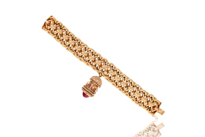 Bracciale con ciondolo e pietra - Asta Speciale