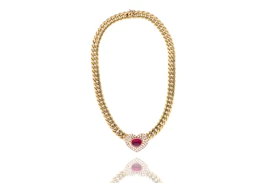 Collana con tormalina e diamanti - Asta Speciale