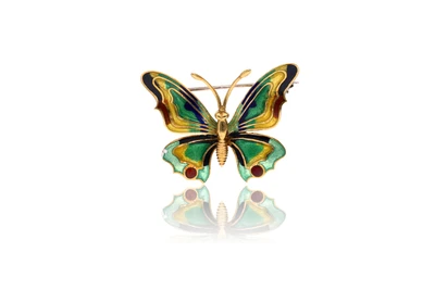 Spilla con smalti policromi - Asta Speciale