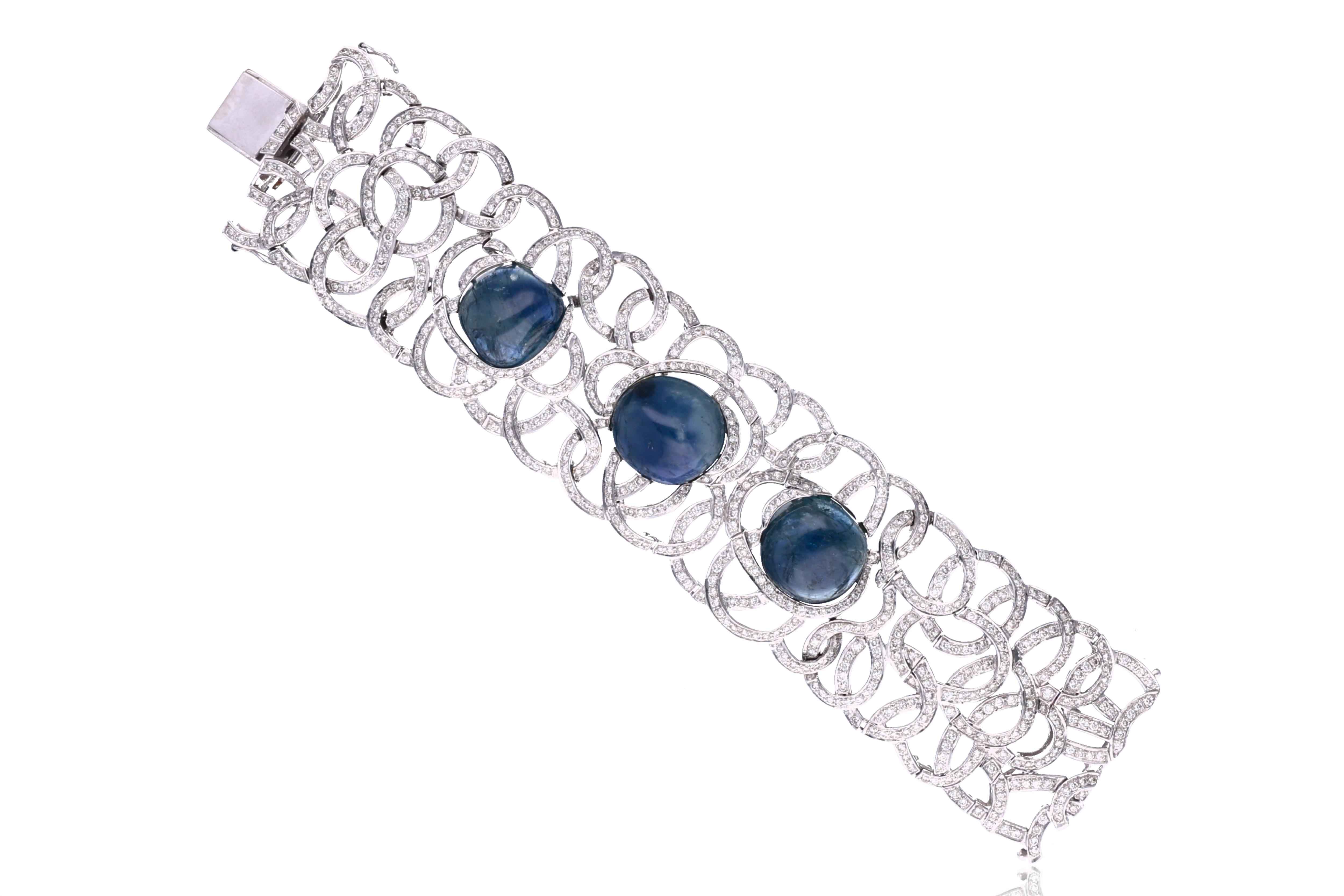 Bracciale con zaffiri e diamanti - Asta Speciale