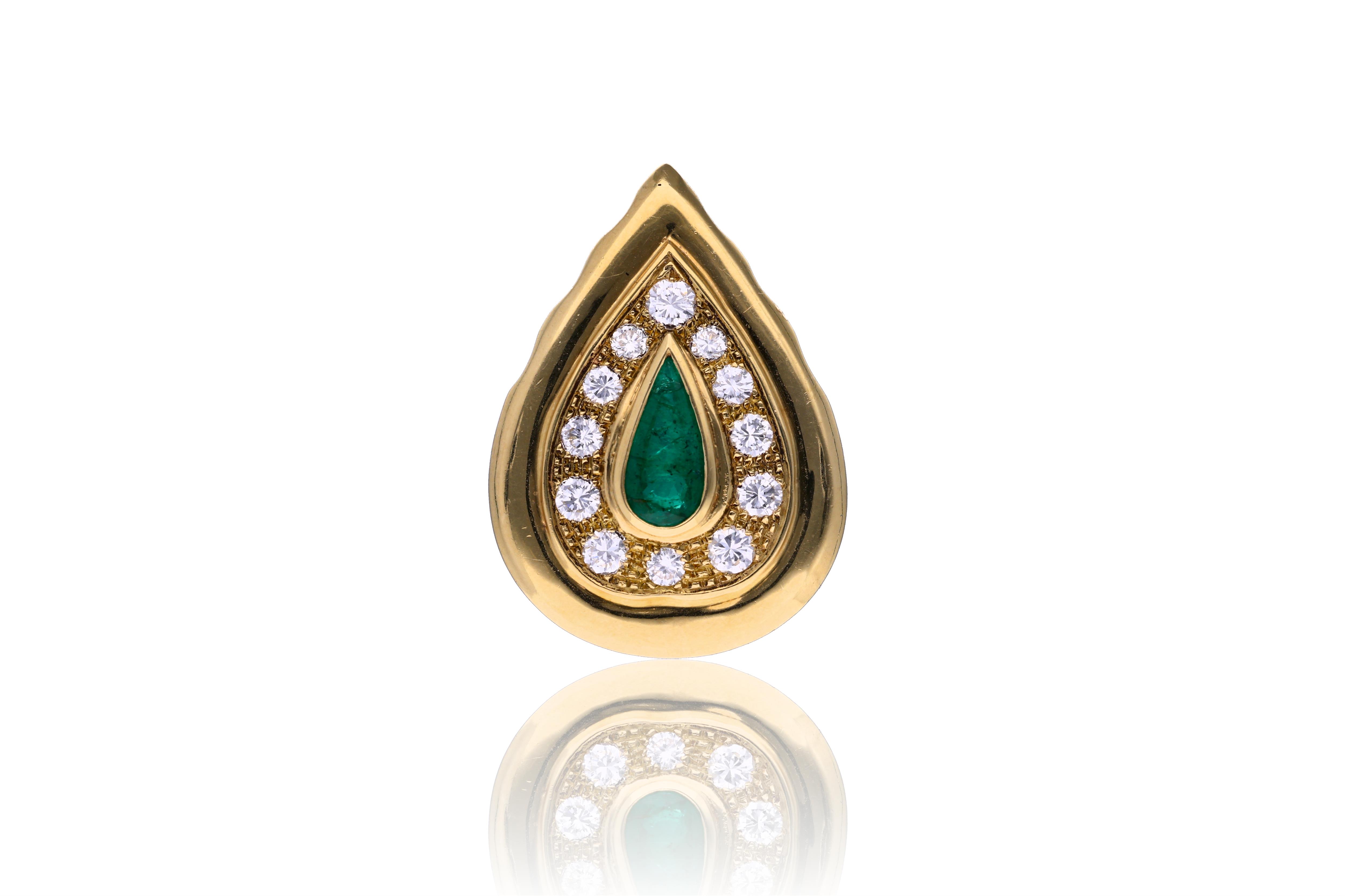 Ciondolo con smeraldo e diamanti - Asta Speciale