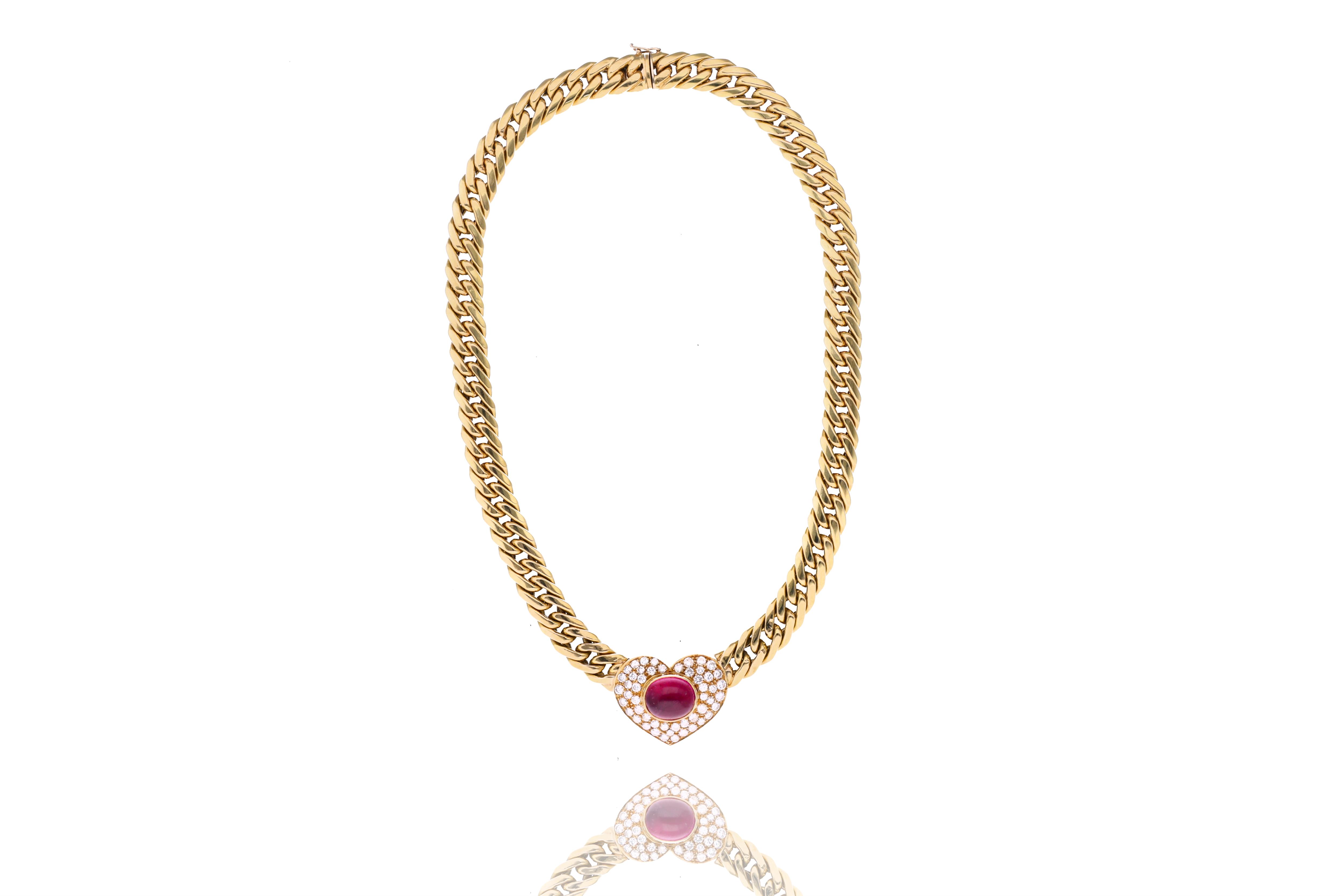 Collana con tormalina e diamanti - Asta Speciale