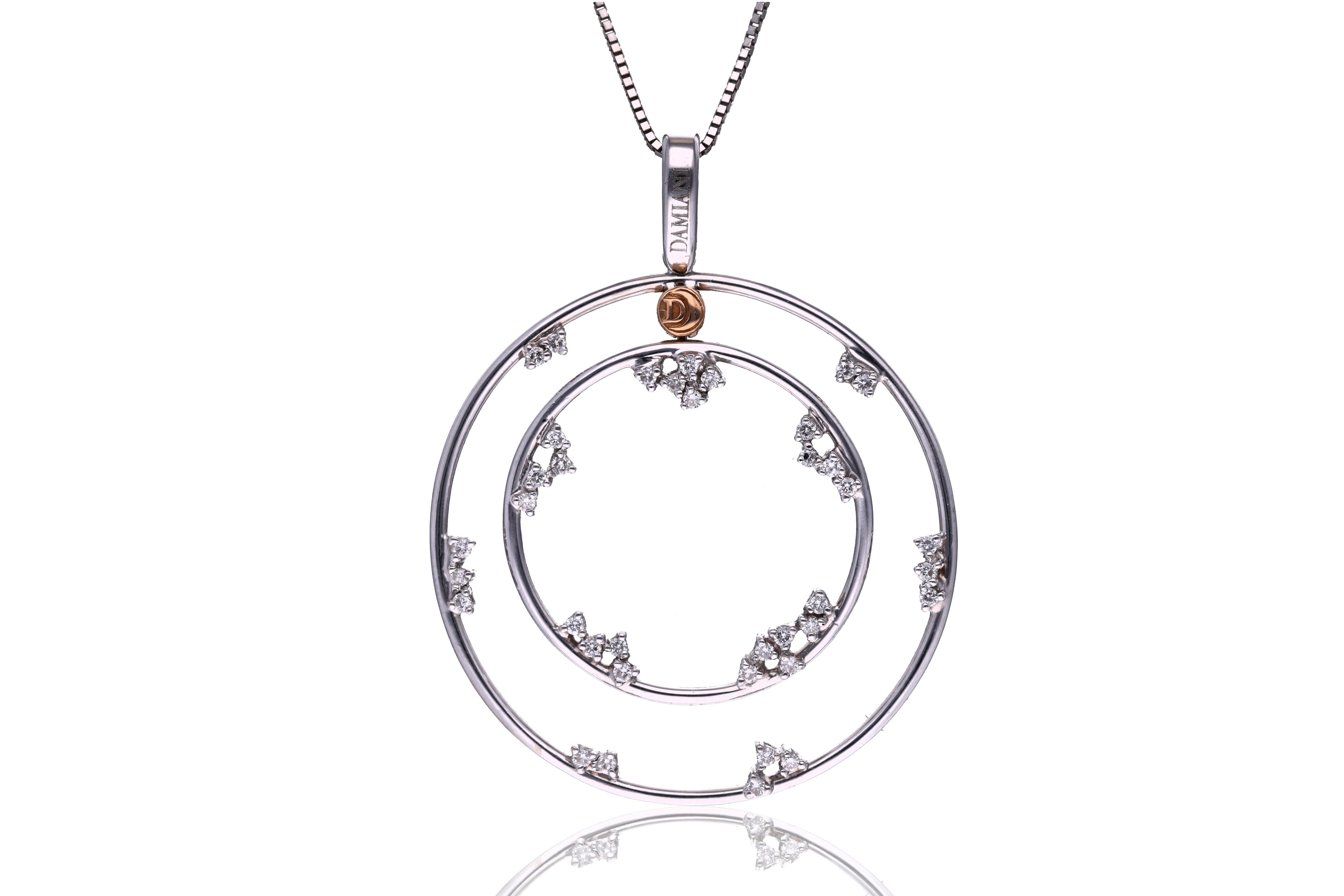 Damiani, collana e ciondolo con diamanti - Asta Speciale