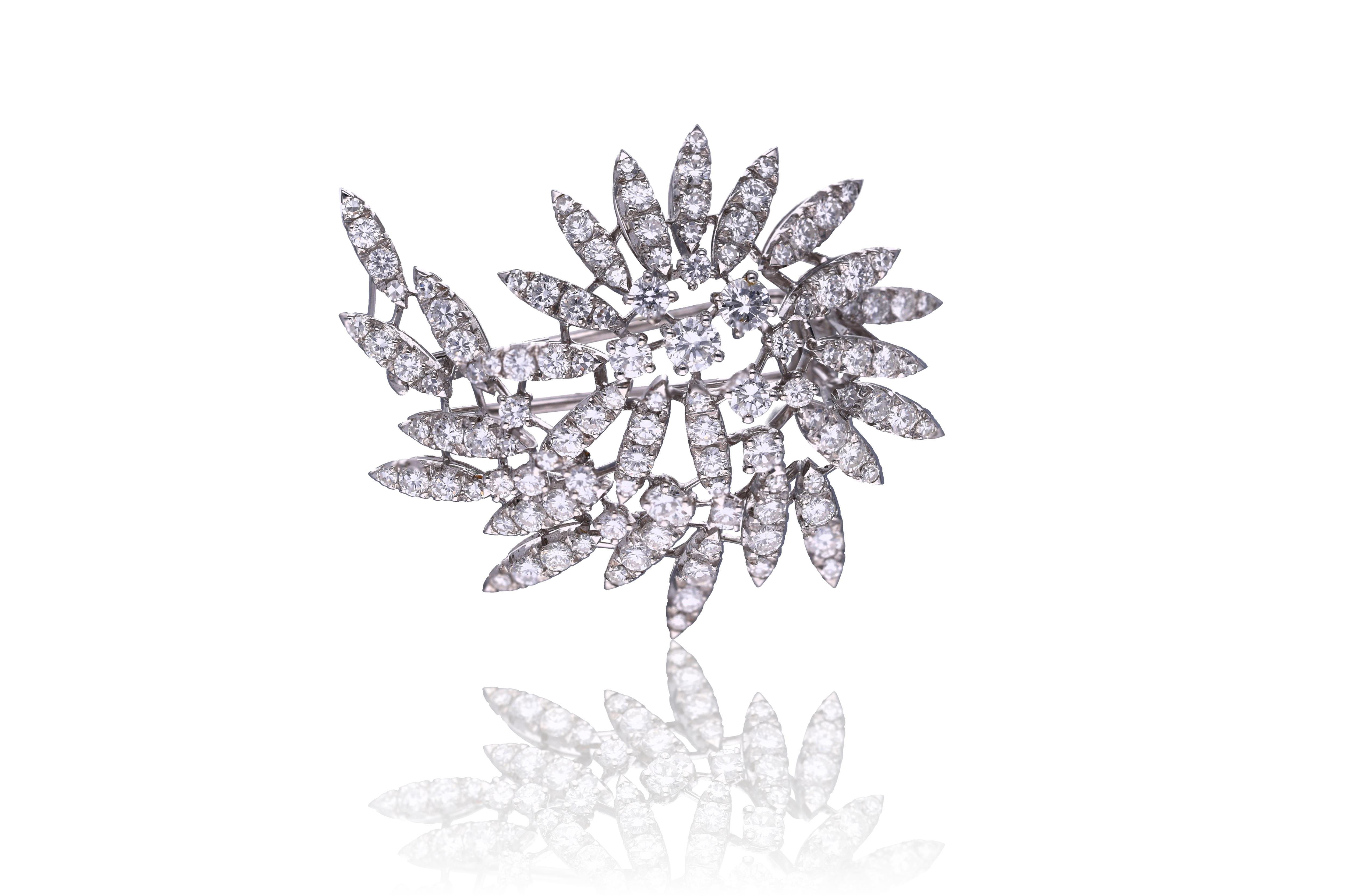 Spilla con diamanti - Asta Speciale