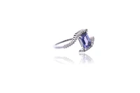 Anello con tanzanite e diamanti - Asta Speciale San Valentino