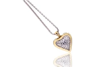 Collana e ciondolo a forma di cuore con diamanti - Asta Speciale San Valentino Collana e ciondolo a forma di cuore con diamanti - Asta Speciale San Valentino