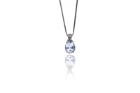 Collana e ciondolo con diamante e acquamarina - Asta Speciale San Valentino