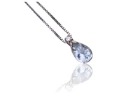Collana e ciondolo con diamante e acquamarina - Asta Speciale San Valentino