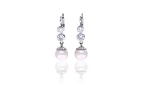 Paio di orecchini con diamanti e perle coltivate - Asta Speciale San Valentino Paio di orecchini con diamanti e perle coltivate - Asta Speciale San Valentino