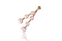 Paio di orecchini pendenti con perle e diamanti - Asta Speciale San Valentino