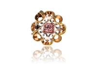 Spilla/ciondolo con diamanti, rubini e smalto - Asta Speciale San Valentino