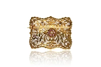 Spilla con rubini e zaffiri - Asta Speciale San Valentino