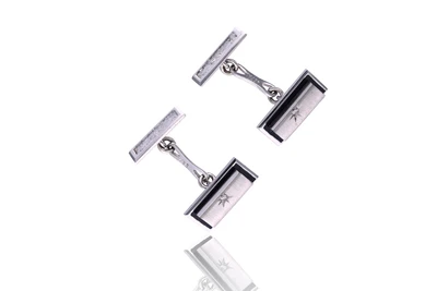 Paio di gemelli con diamanti - Asta Speciale San Valentino