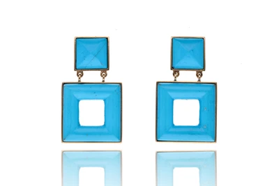 Paio di orecchini con pietre - Asta Speciale San Valentino