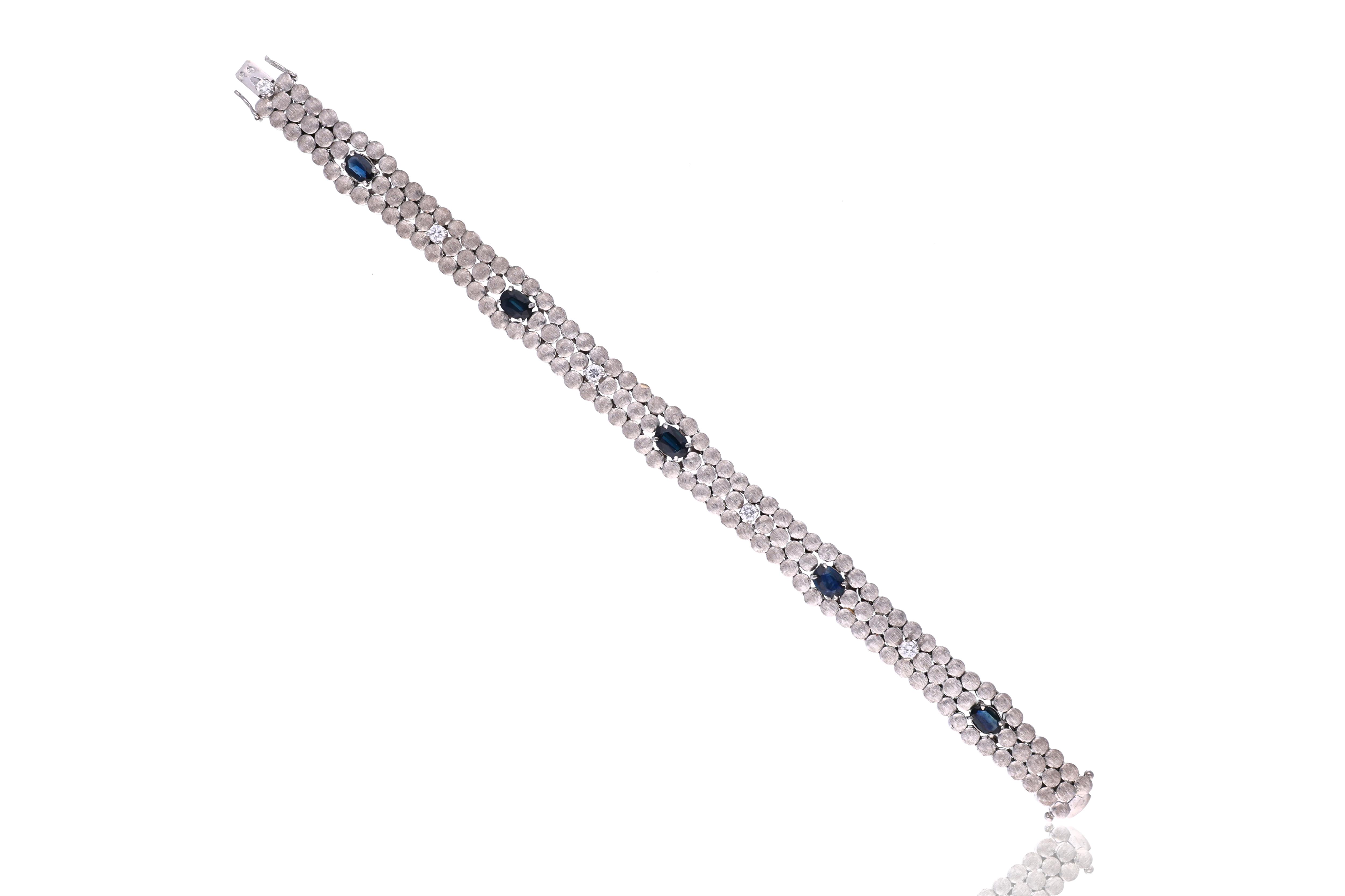 Bracciale con zaffiri e diamanti - Asta Speciale San Valentino