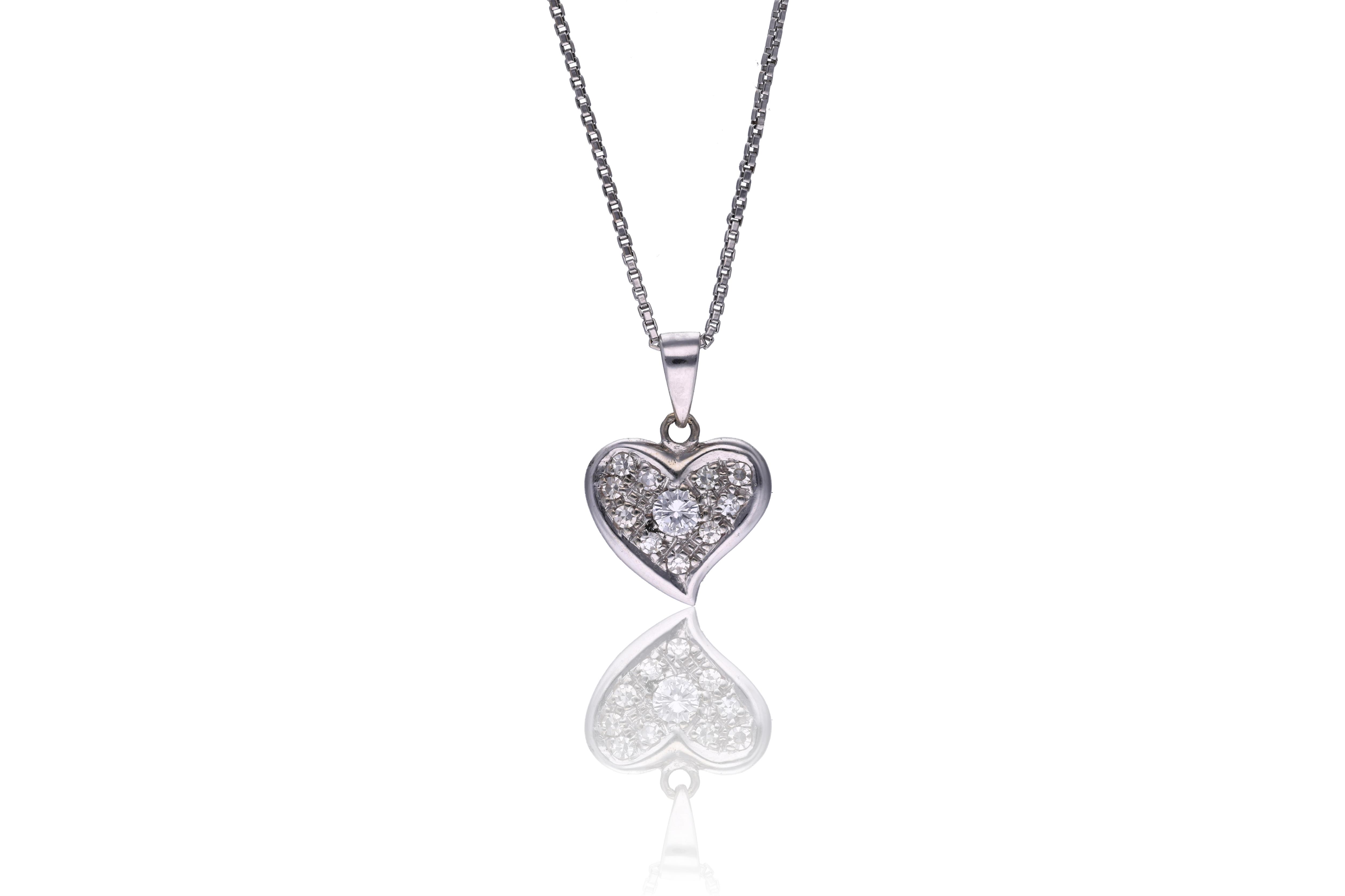 Collana e ciondolo con diamanti - Asta Speciale San Valentino