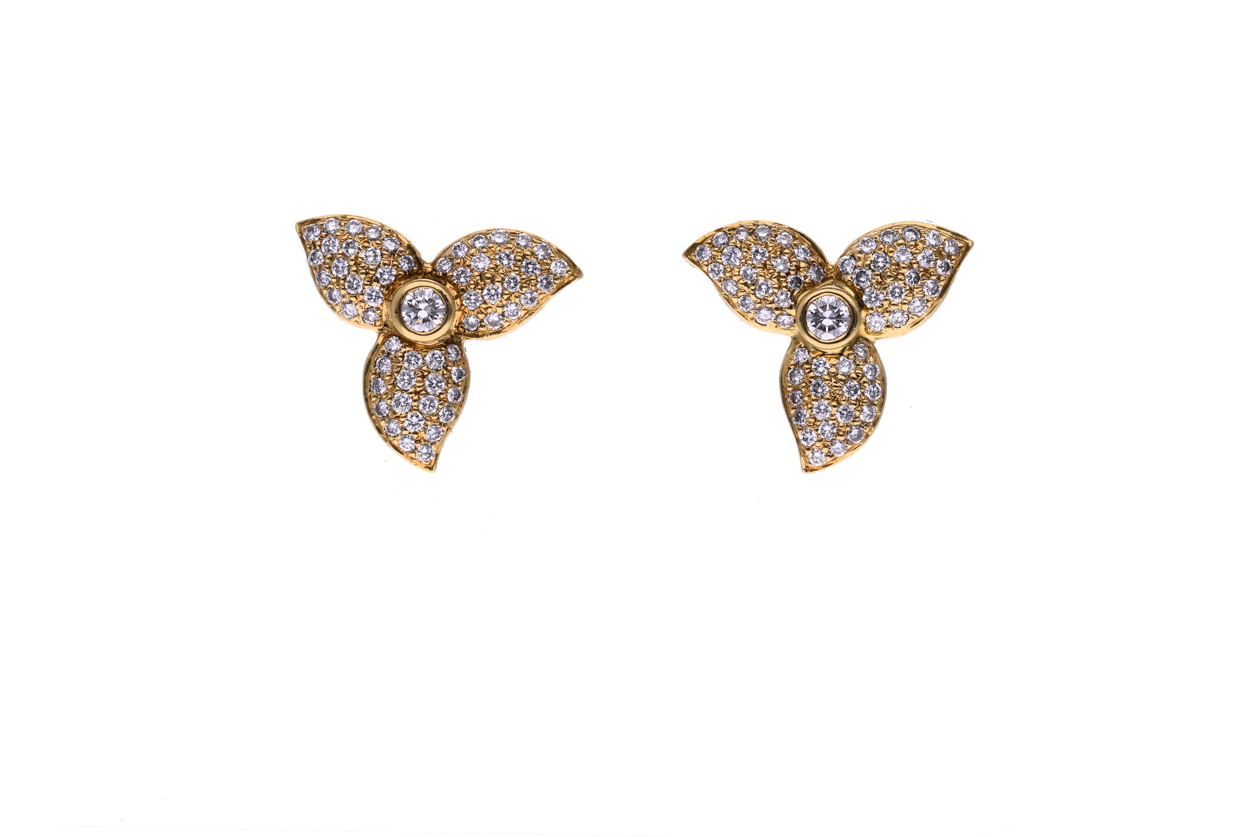 Paio di orecchini con diamanti - Asta Speciale San Valentino