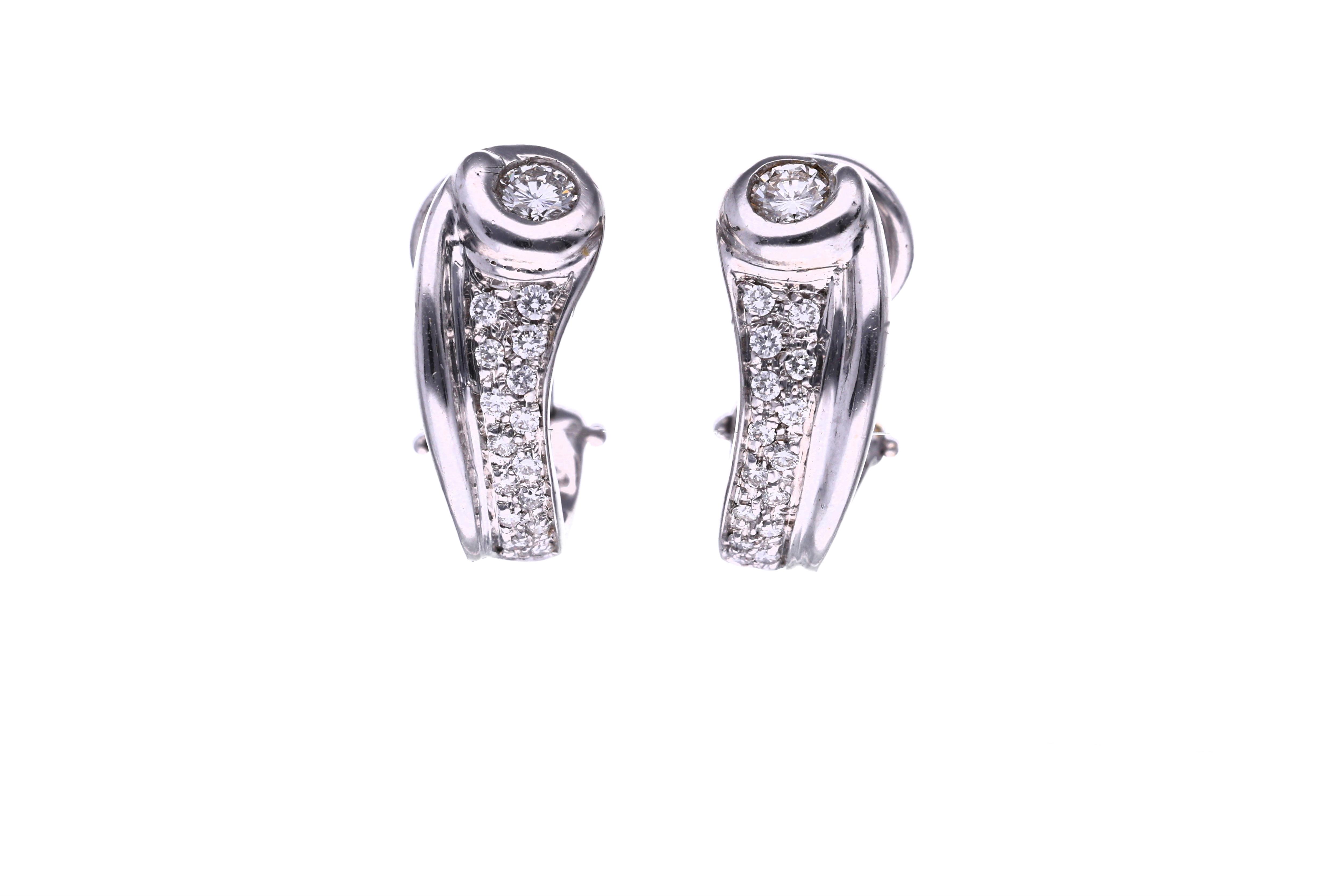 Paio di orecchini con diamanti - Asta Speciale San Valentino