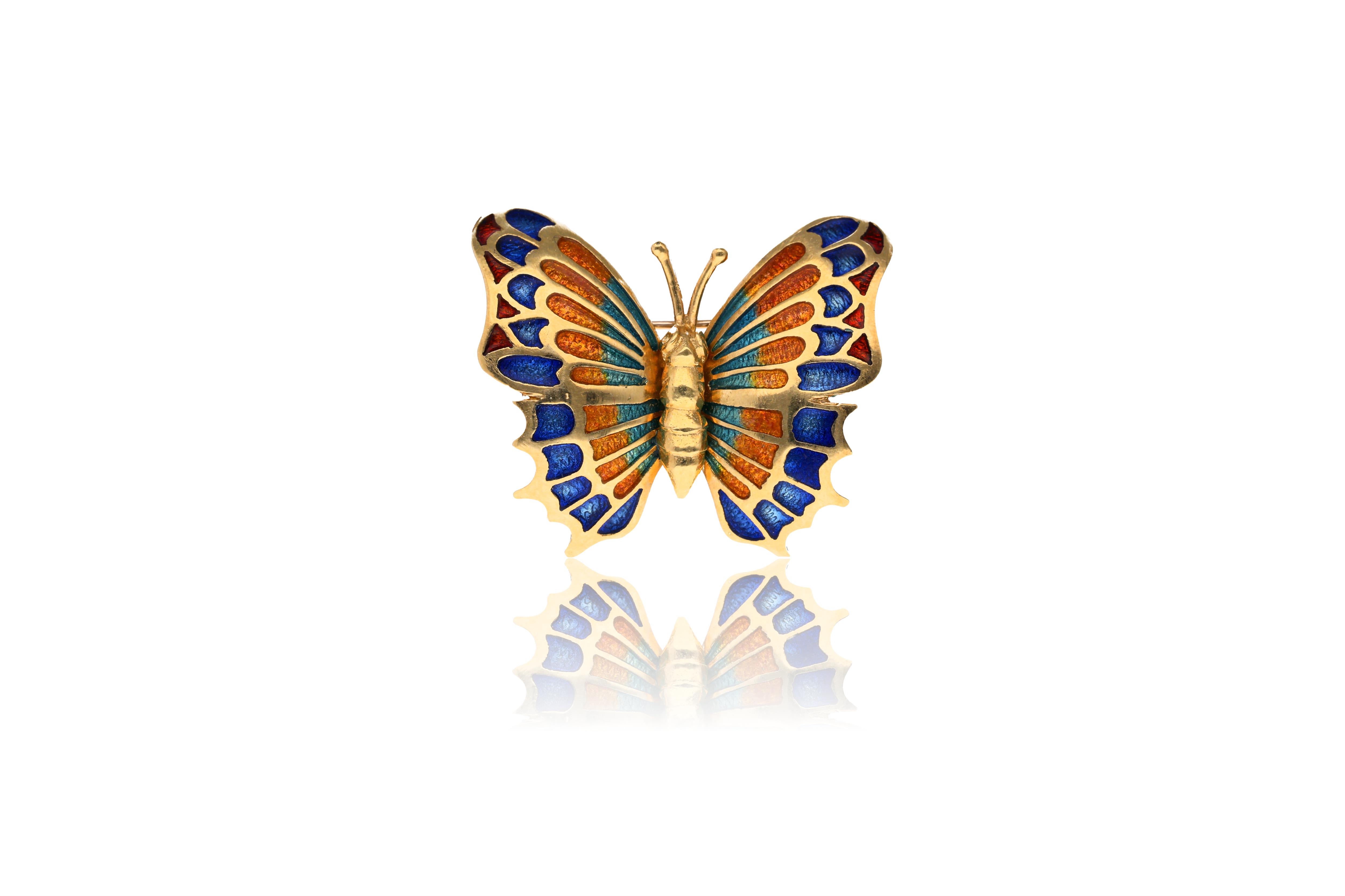 Spilla con smalti policromi - Asta Speciale San Valentino