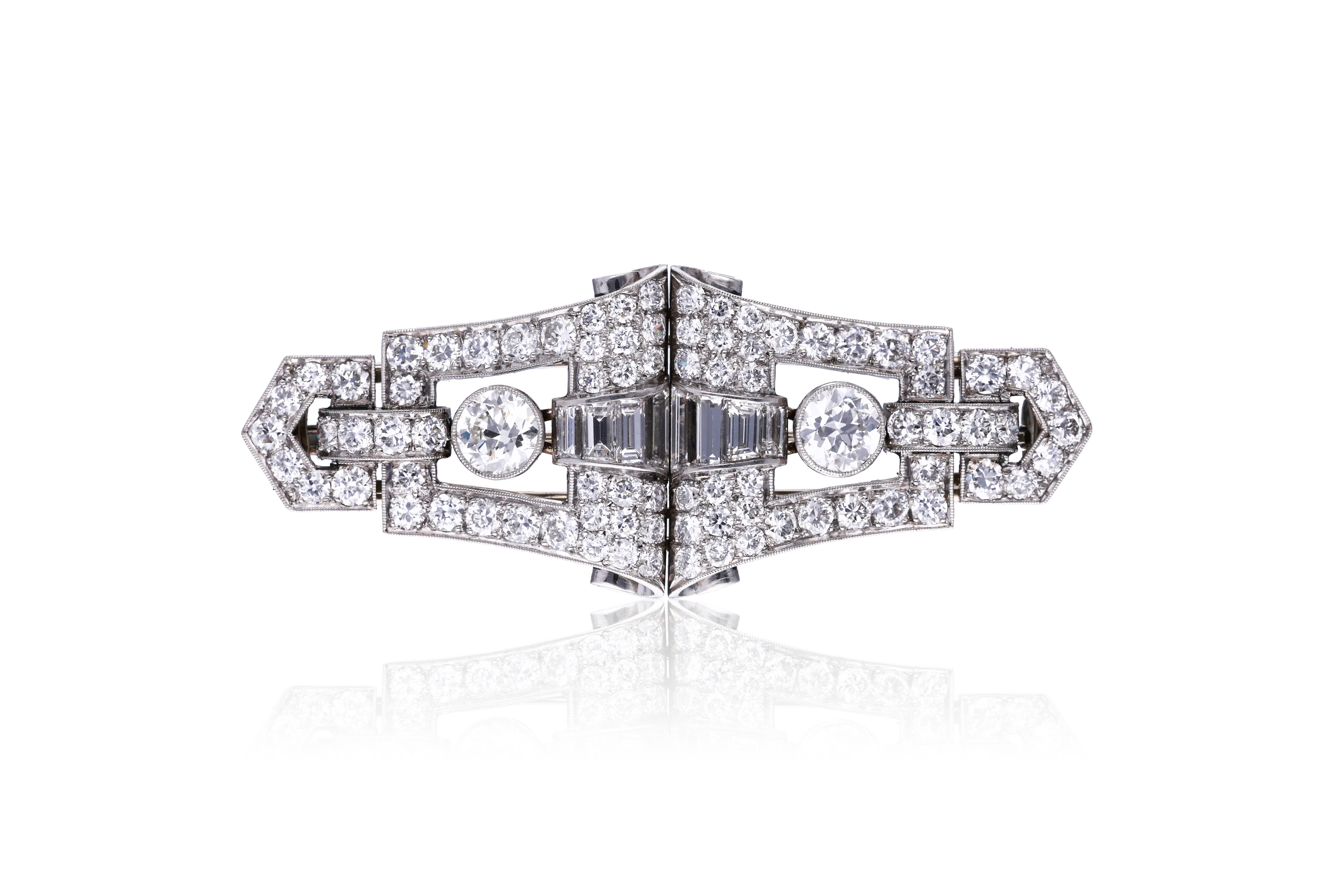 Spilla scomponibile con diamanti - Asta Speciale San Valentino