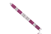 Bracciale con diamanti e rubini - Asta Tesori di Pasqua - Gioielli da riscoprire