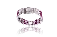 Bracciale con diamanti e rubini - Asta Tesori di Pasqua - Gioielli da riscoprire