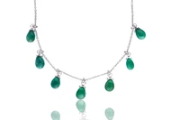 Collana con smeraldi e diamanti - Asta Tesori di Pasqua - Gioielli da riscoprire