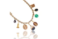 Collana con smeraldo, diamanti, granati, diaspri e calcedoni - Asta Tesori di Pasqua - Gioielli da riscoprire Collana con smeraldo, diamanti, granati, diaspri e calcedoni - Asta Tesori di Pasqua - Gioielli da riscoprire