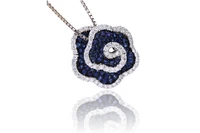 Collana e ciondolo con diamanti e zaffiri - Asta Tesori di Pasqua - Gioielli da riscoprire